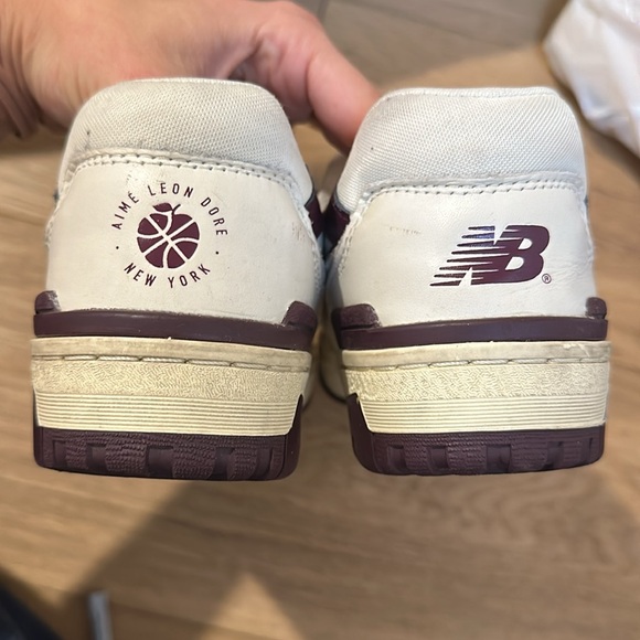 New Balance 550 x Aime Leon Dore White/ Purple - Picture 2 of 5
